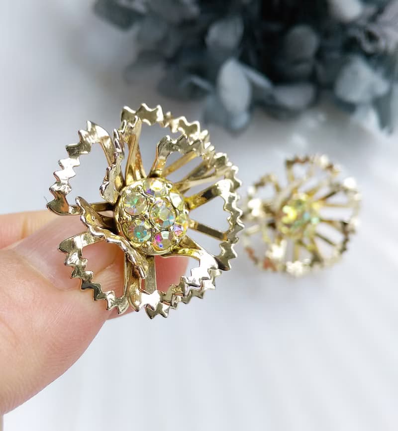 【西洋古董飾品 】SARAH COV  ALLUSION系列  夾式耳環