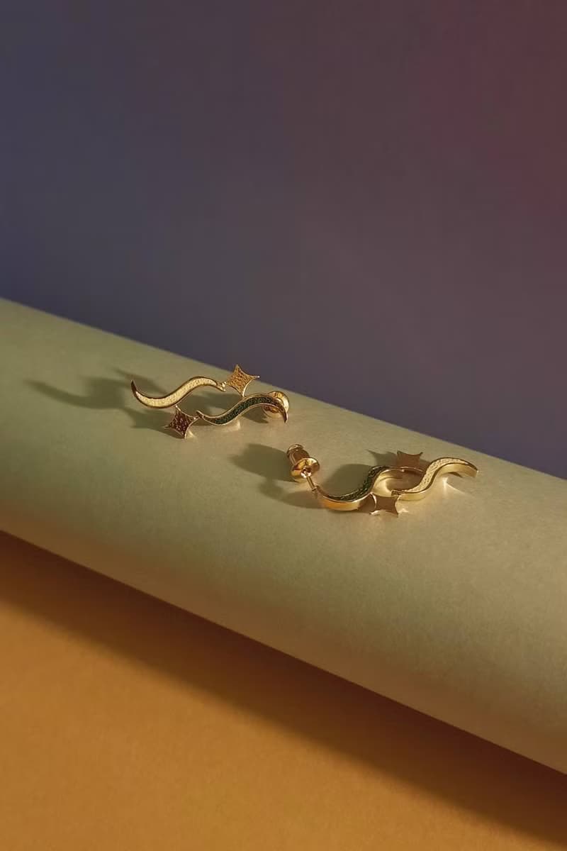 波光粼粼星河燦爛不對稱設計耳飾 | 設計師永續VitalitéJewelry