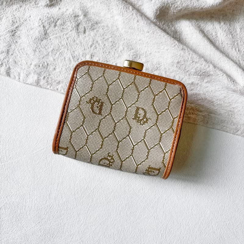 Vintage Dior 蜂巢口金零錢包