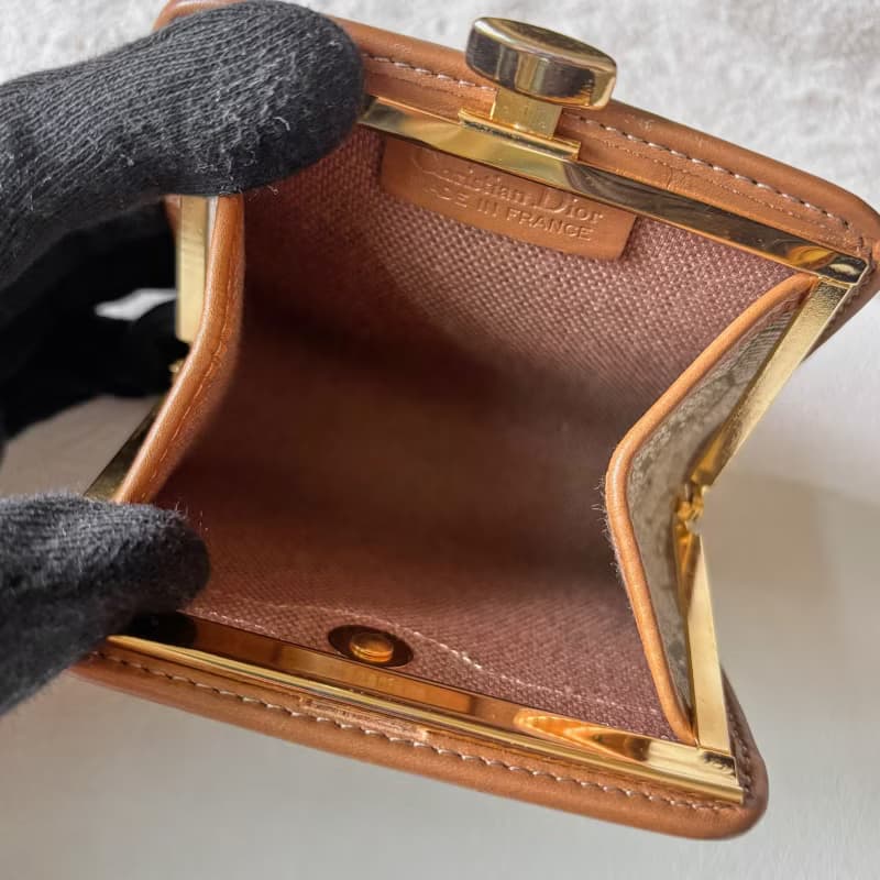 Vintage Dior 蜂巢口金零錢包