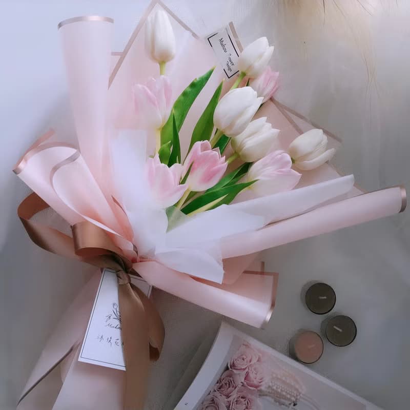 鮮花花束/情人節鬱金香花束