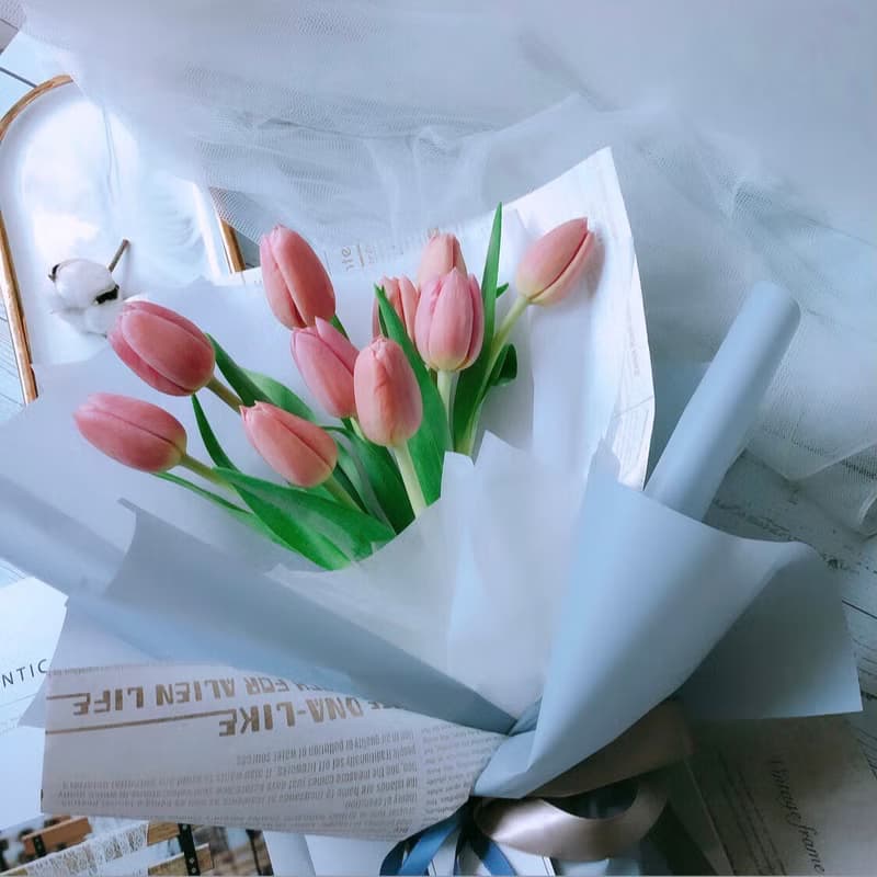 鮮花花束/情人節鬱金香花束