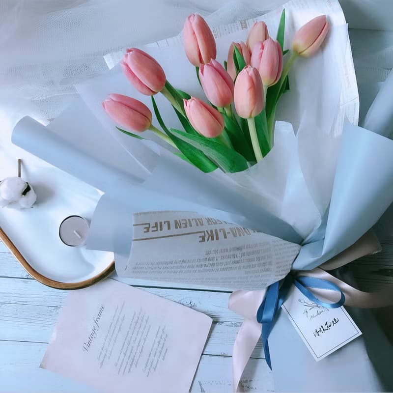 鮮花花束/情人節鬱金香花束