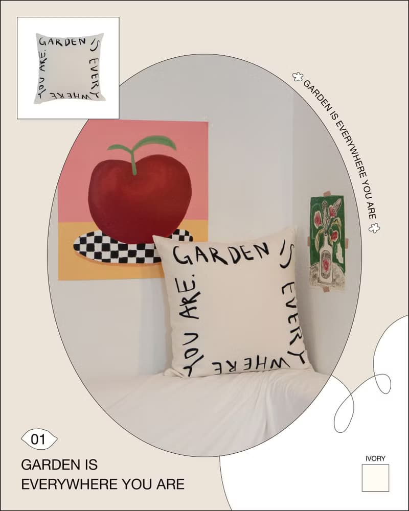 Garden is everywhere you are (Cushion cover only)