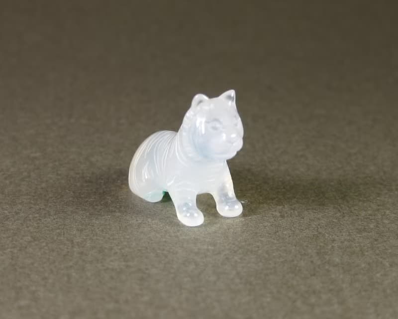 【訂做】小老虎 生肖擺飾 天然玉礦石手工雕刻|新年禮物
