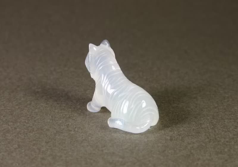 【訂做】小老虎 生肖擺飾 天然玉礦石手工雕刻|新年禮物