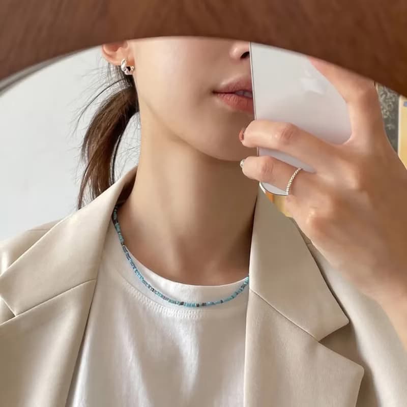 夏日鮮豔串珠項鍊 Summer beads necklace