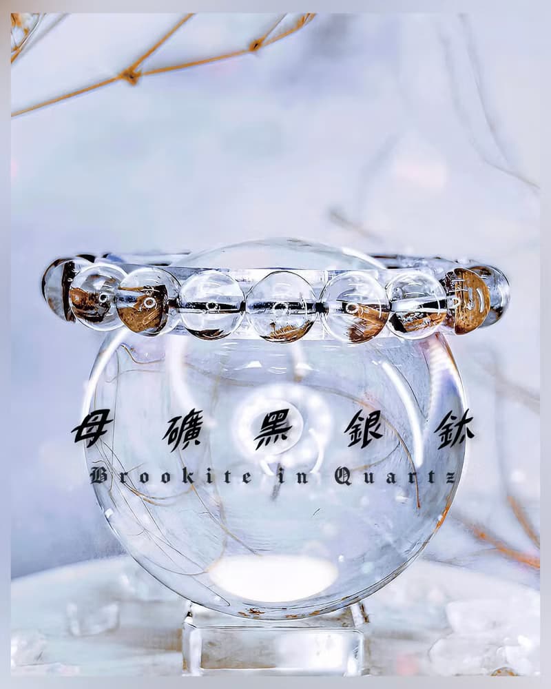 【母礦黑銀鈦】高品透料 天然蜻蜓鈦晶手鍊手串/一物一拍