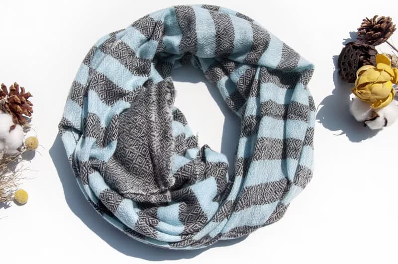 喀什米爾Cashmere 針織圍巾 純羊毛圍巾 手織圍巾 編織圍巾-希臘