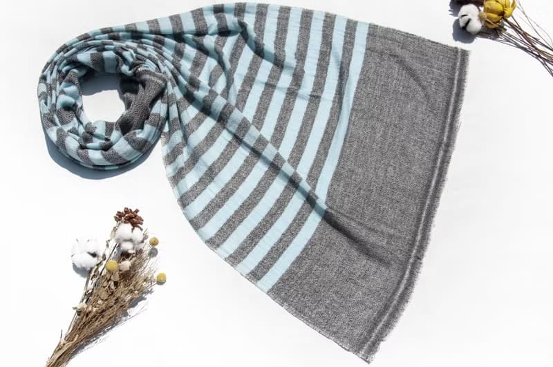 喀什米爾Cashmere 針織圍巾 純羊毛圍巾 手織圍巾 編織圍巾-希臘
