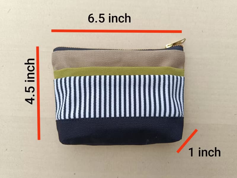 手拿包 Lovely Canvas Pouch Bag, Polka Dot and Striped Design 化妝包 /收納袋