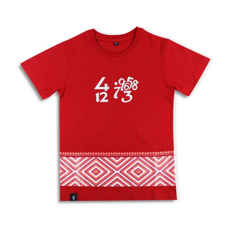台灣T-shirt│數字台灣經典T-紅
