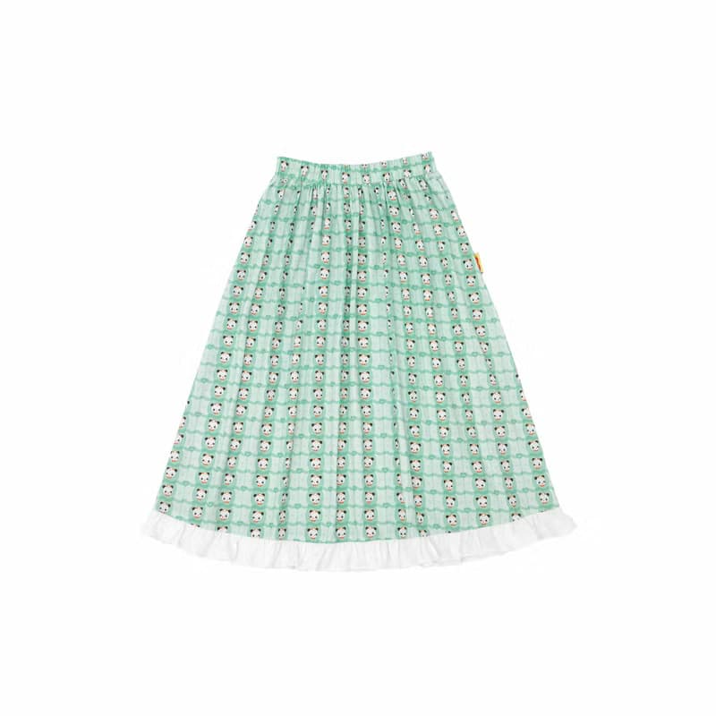 熊貓小滅滅半裙 復古昭和 可愛舒服 透氣純棉 印花 春夏新品