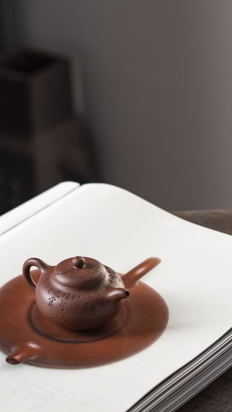 送禮紫砂壺茶壺柿圆  梅花款  把玩器 70cc 选用优质老紫泥 泥料