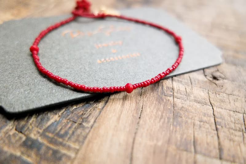 ROPEshop之【莓果戀】珊瑚紅水晶玻璃串珠手鍊。