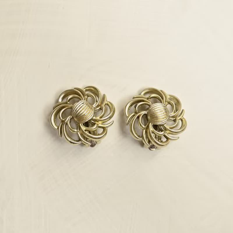 【蛋植物古着】CORO金屬古董耳環手鍊套組