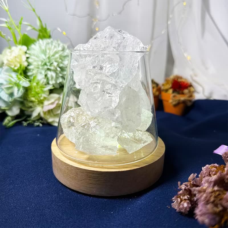 【MU工坊】白水晶擴香石/水晶擴香燈/碎石/室內香薰/淨化/小夜燈