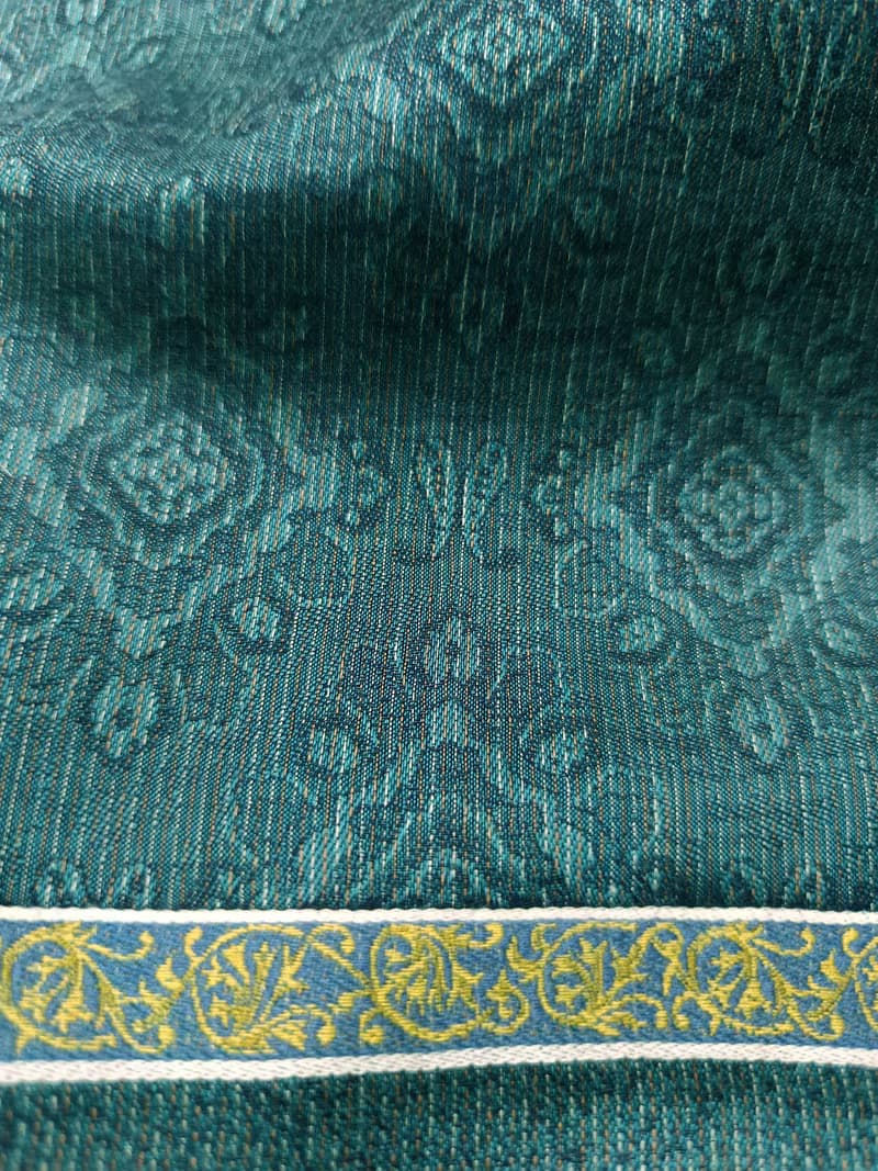 YvesSaintLaurent Vintage Handkerchief Pocket Square Green 18 x 18 inches