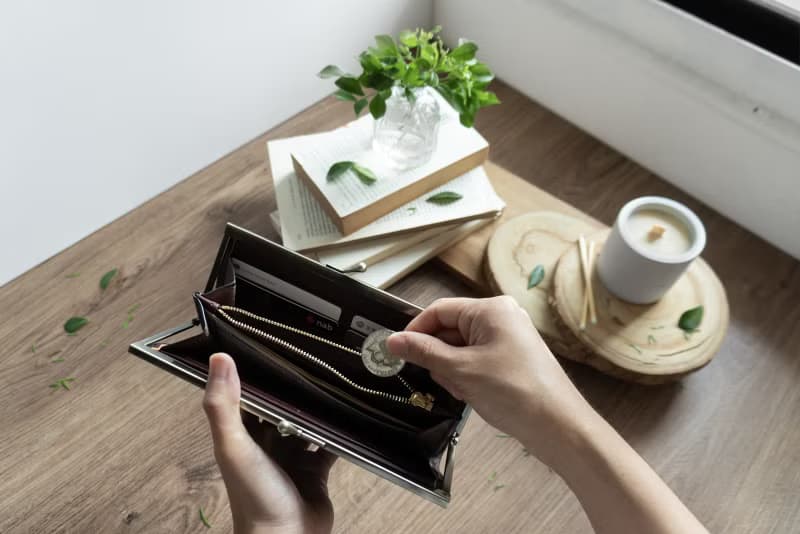 茶褐咖  水滴口金長夾 丨耐髒 防潑水 手作牛皮錢包丨禮物紀念