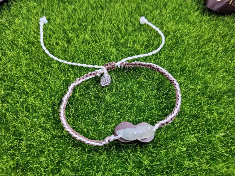 【親翠】天然翡翠  水母衝浪手環腳環兩用 結婚禮物/情侶/夫妻