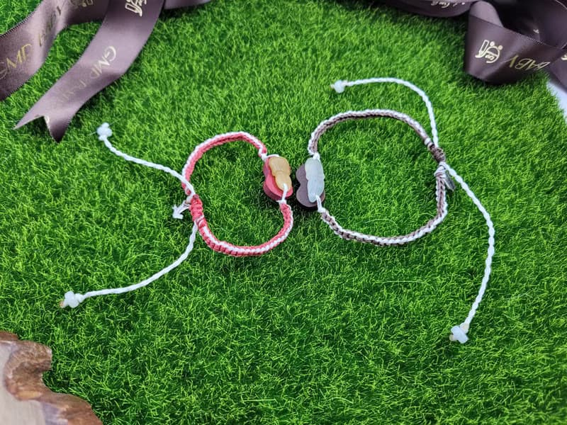 【親翠】天然翡翠  水母衝浪手環腳環兩用 結婚禮物/情侶/夫妻