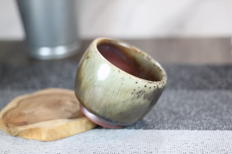 【送禮好物】110ml 天目釉 柴燒茶杯 鶯歌名家葉敏祥手工作品