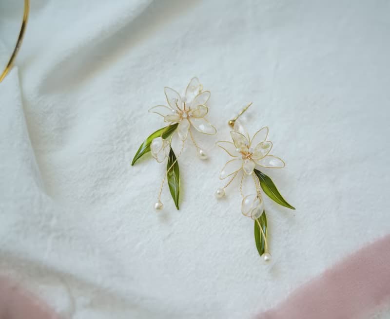 陌上花開 - 手工樹脂耳環婚禮