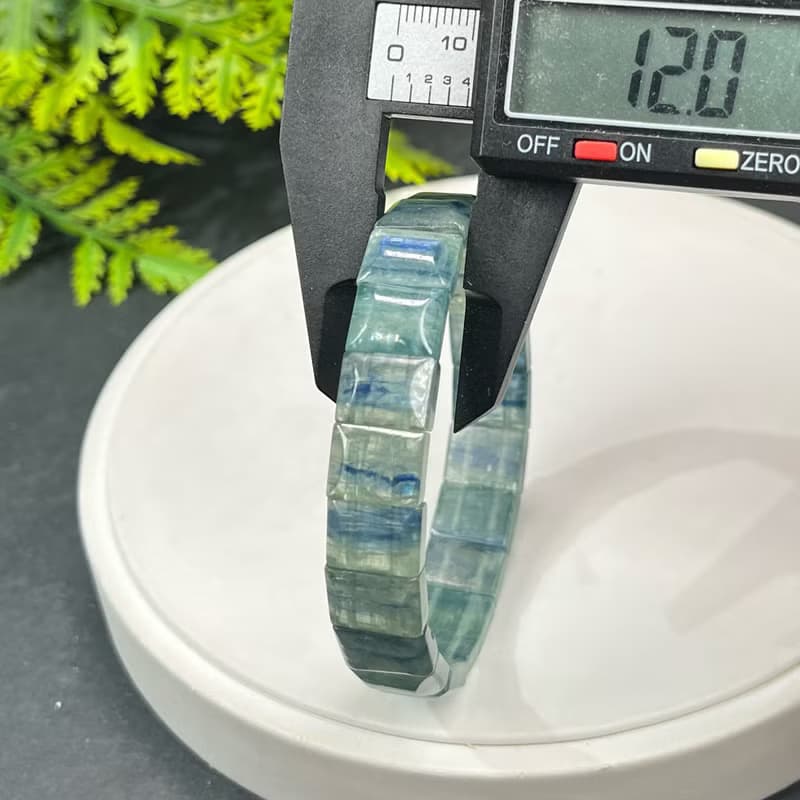 高品質綠藍晶石手排冰透顆顆貓眼藍晶石手環女溝通冷靜智慧勇氣