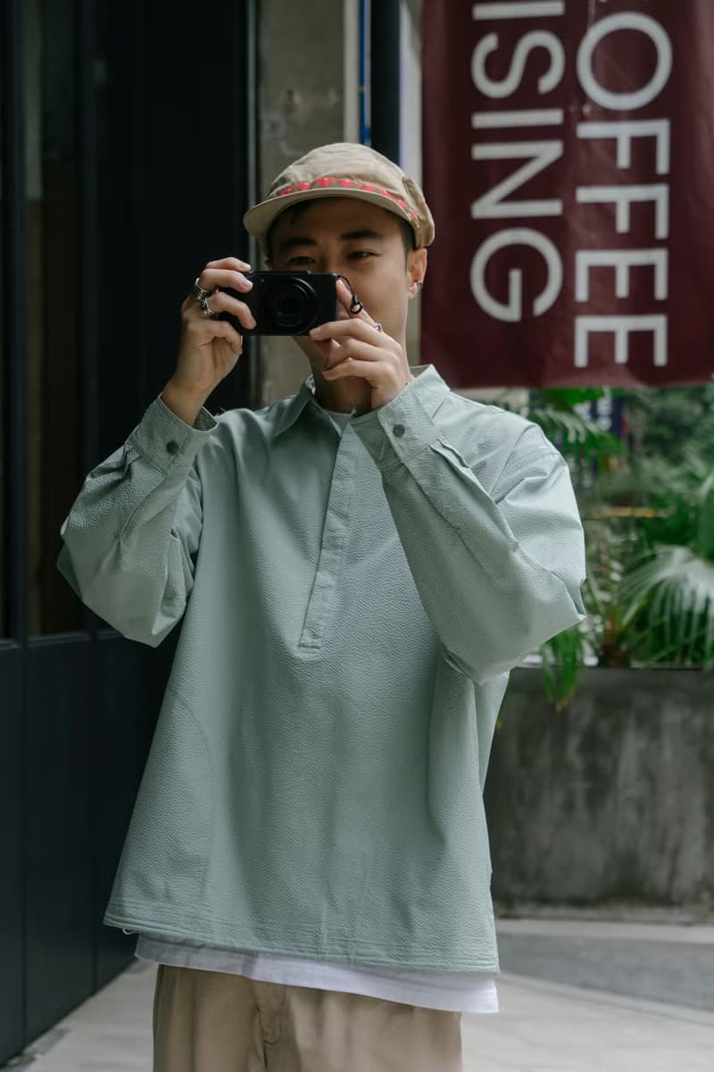 SHIRT 春季色彩泡泡紗質感襯衫 寬鬆套頭舒適休閒條紋輕薄長袖衫