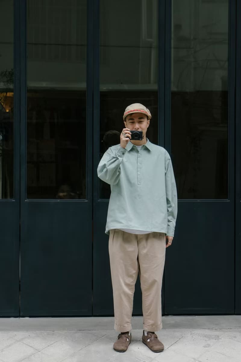 SHIRT 春季色彩泡泡紗質感襯衫 寬鬆套頭舒適休閒條紋輕薄長袖衫