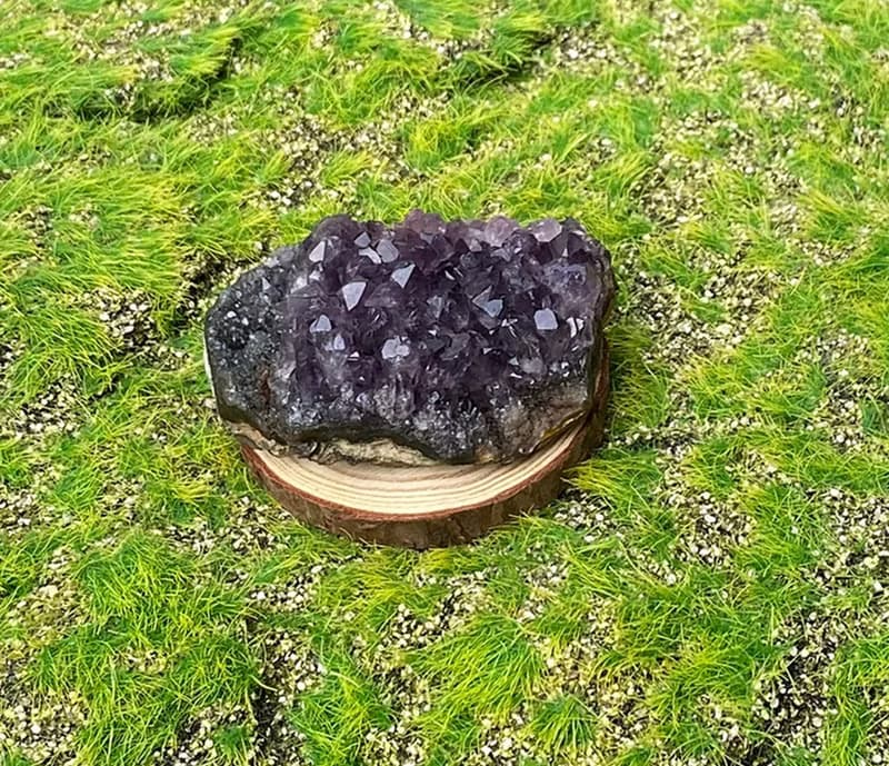 招財開運-天然原皮原礦紫晶簇 紫水晶 消磁淨化 快速出貨