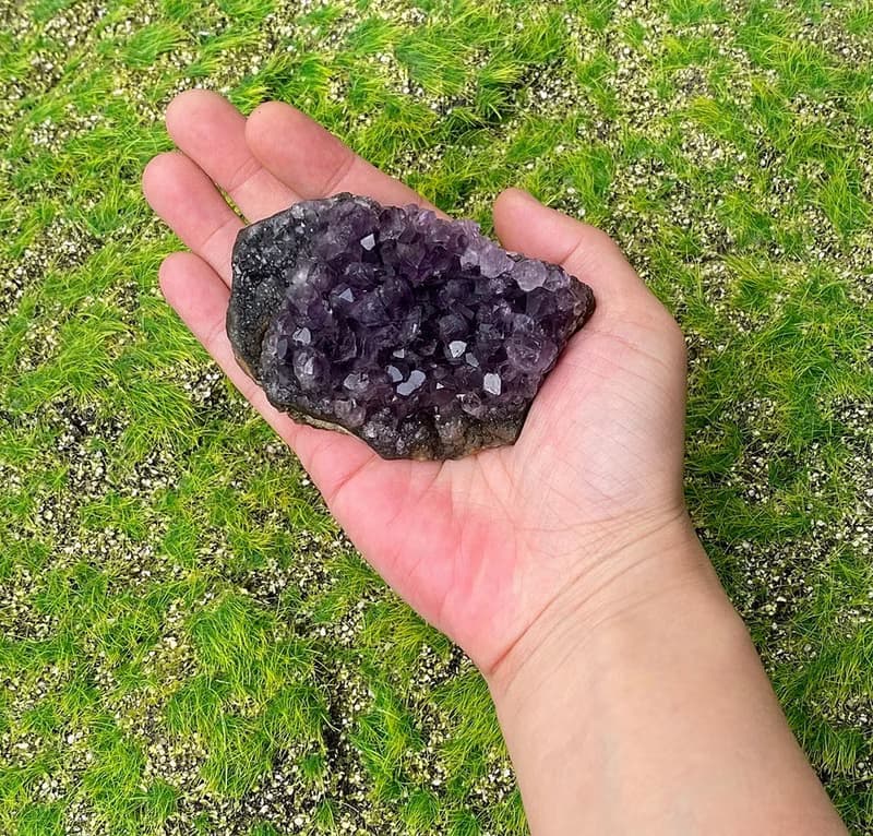 招財開運-天然原皮原礦紫晶簇 紫水晶 消磁淨化 快速出貨