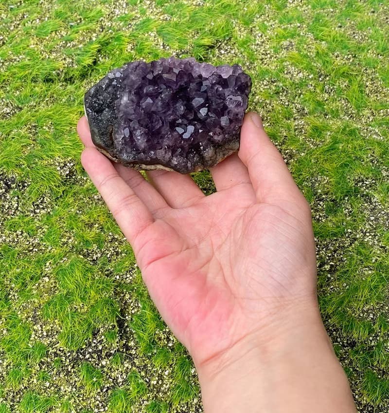 招財開運-天然原皮原礦紫晶簇 紫水晶 消磁淨化 快速出貨