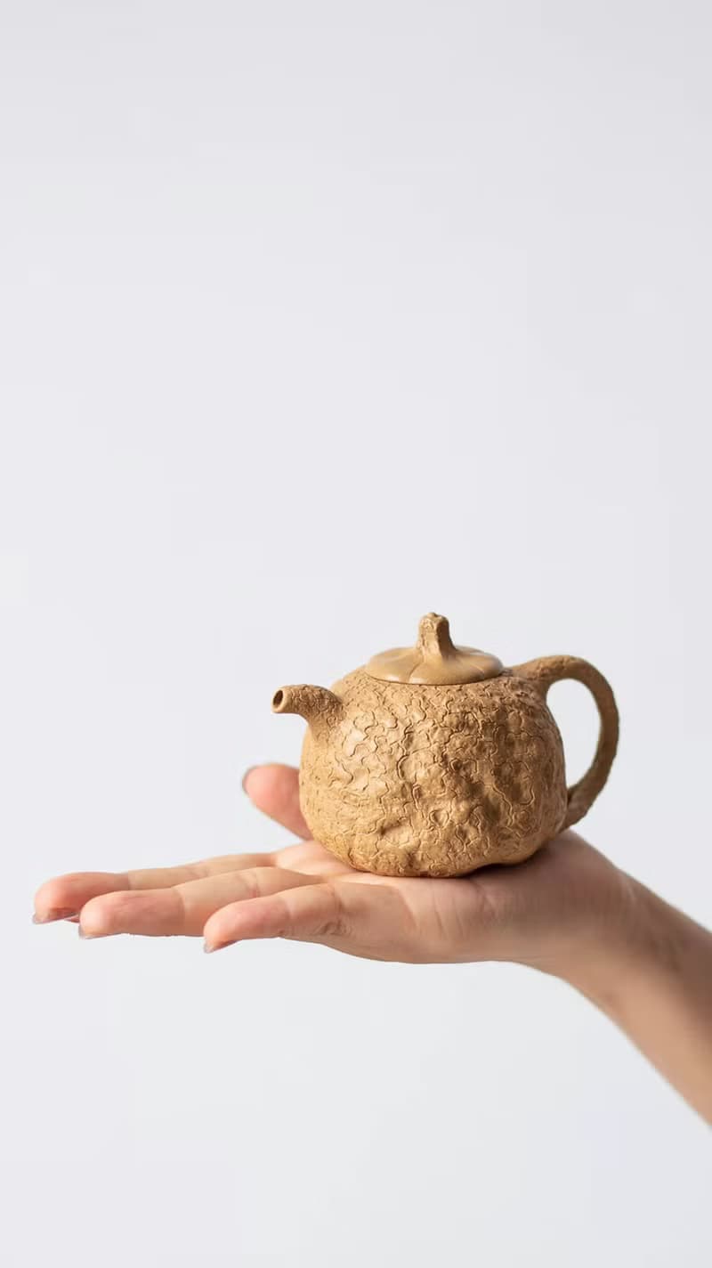 送禮紫砂壺茶壺小供春 手绘证书 150cc 精品陈腐黄金段泥 正宗润