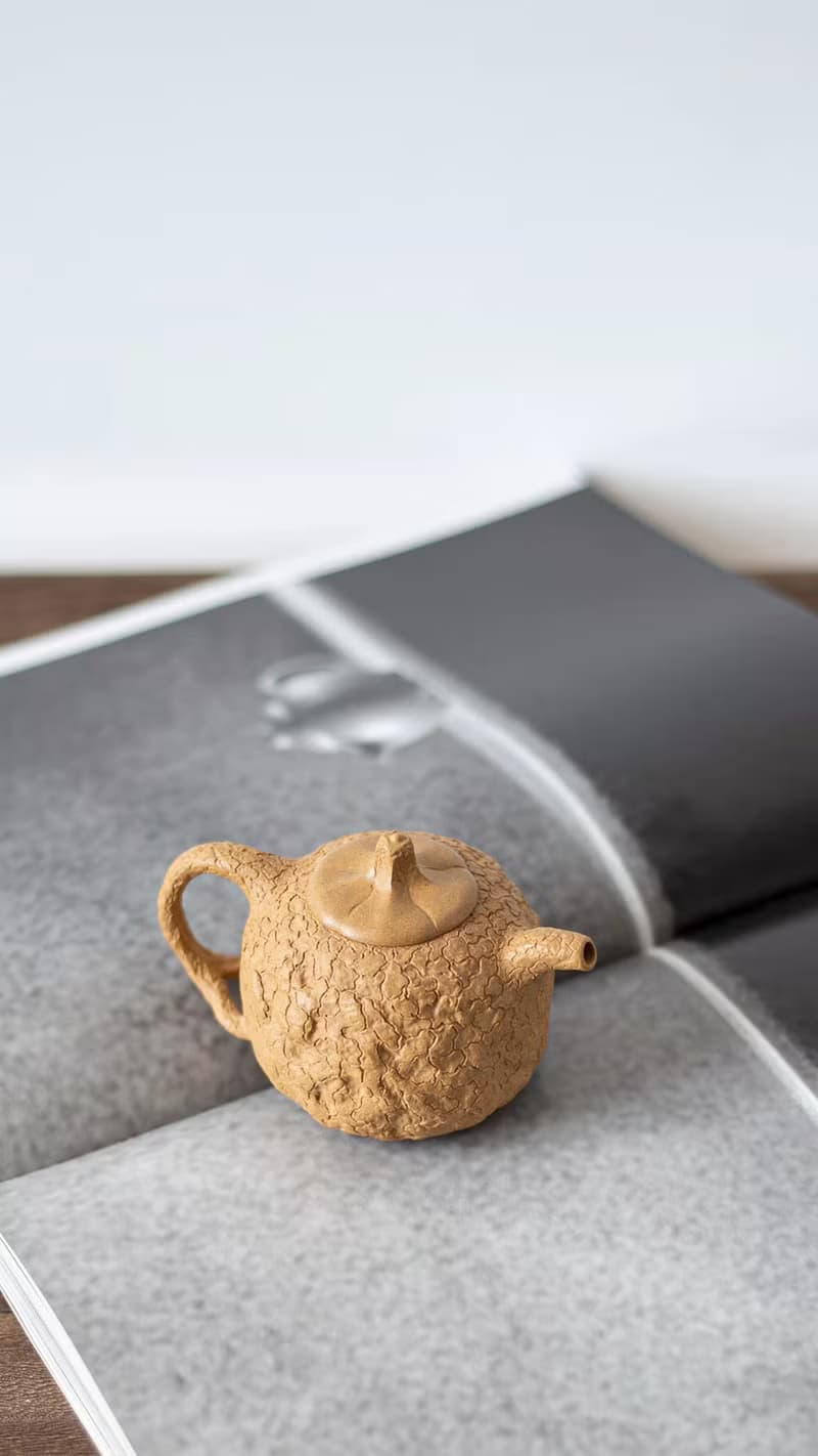 送禮紫砂壺茶壺小供春 手绘证书 150cc 精品陈腐黄金段泥 正宗润