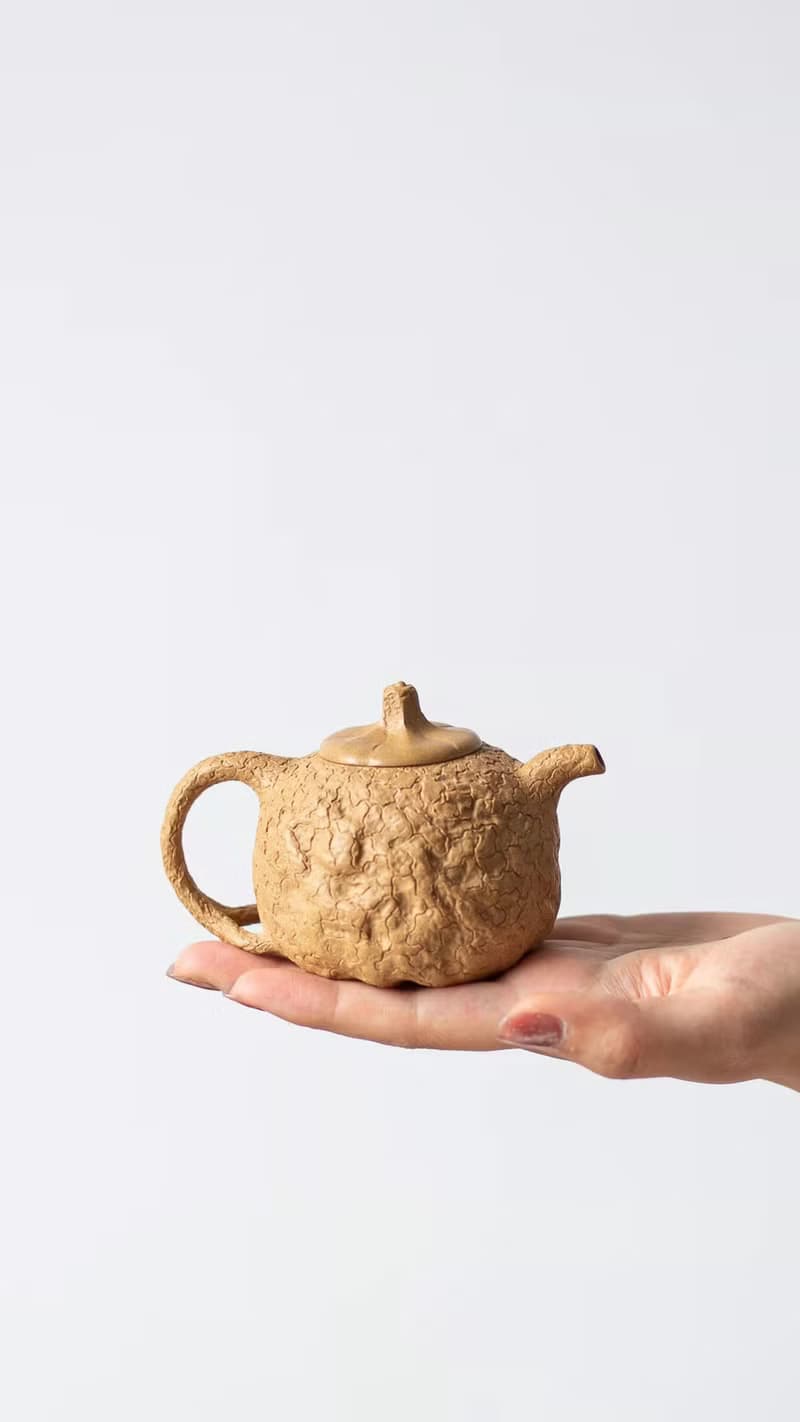 送禮紫砂壺茶壺小供春 手绘证书 150cc 精品陈腐黄金段泥 正宗润