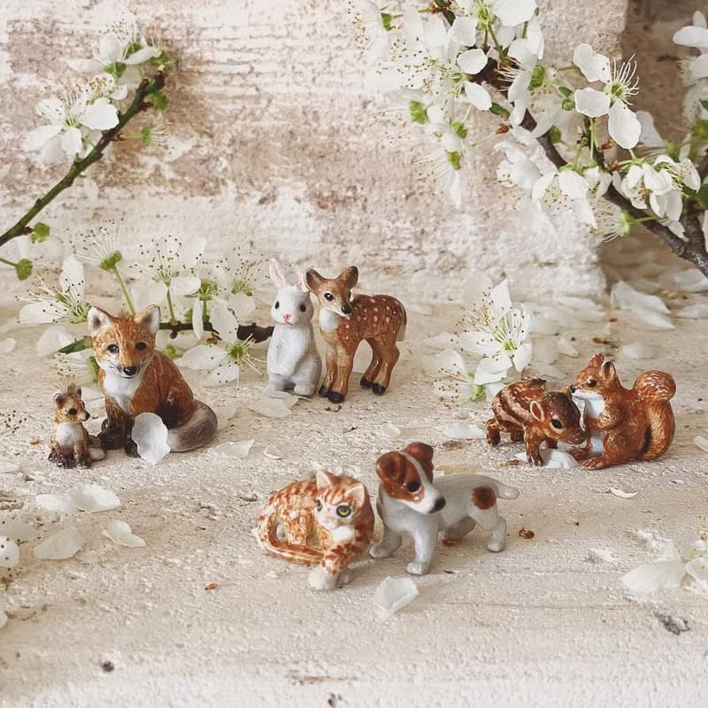 AndMary 手繪瓷項鍊-小松鼠 禮盒包裝 Tiny Squirrel Necklace