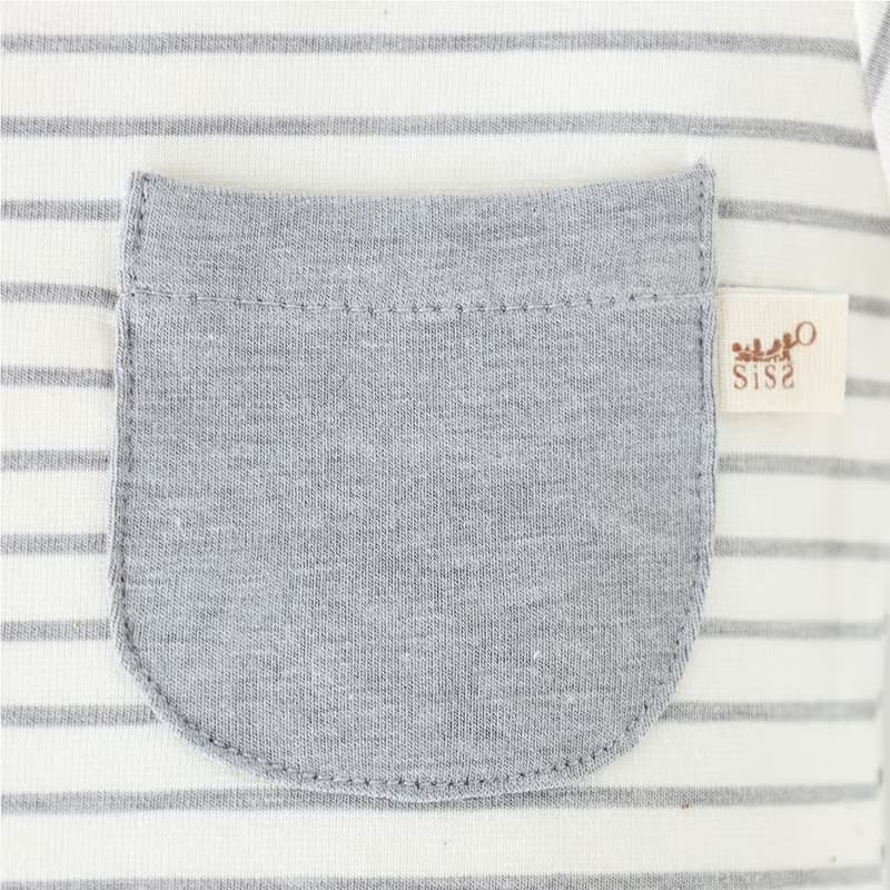 【SISSO有機棉】布列塔尼夏日涼感短褲兔裝(灰) S M L