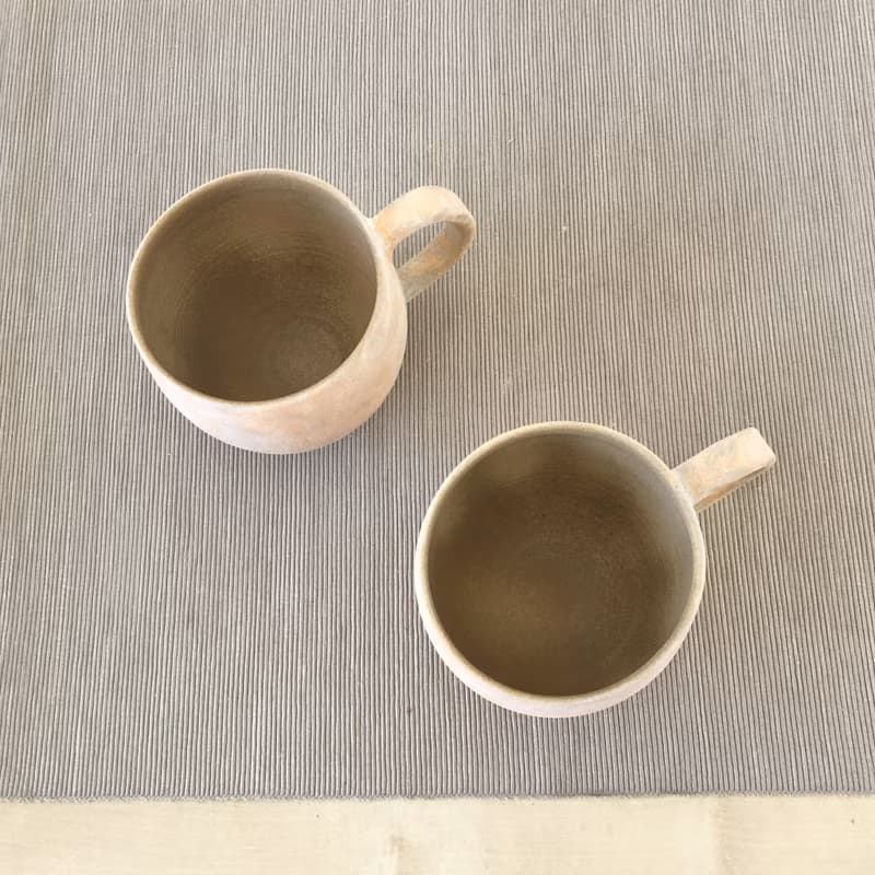 溫柔的粉橘色 陶馬克杯 咖啡杯 奶茶杯