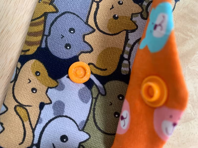 文青風環保純棉筷袋 喵喵有心事 深情黑 日本 潮物 收納 手作餐具