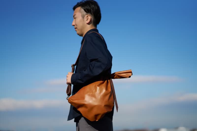 日本製馬皮斜背包 真皮肩背包 L號 輕巧手工製 時尚百搭