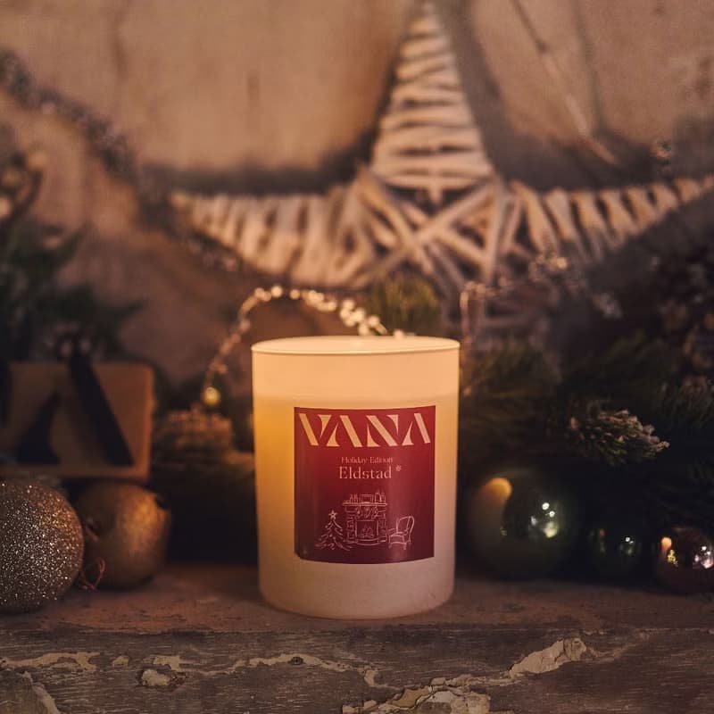 聖誕限定香氛壁爐蠟燭200g - 肉桂香料調