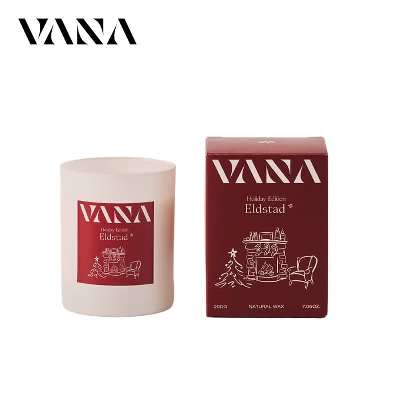 聖誕限定香氛壁爐蠟燭200g - 肉桂香料調