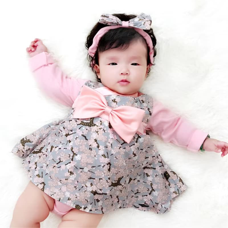 粉幸福櫻の花小公主 長袖 寶寶彌月禮盒組 嬰兒 新生兒禮物 送禮