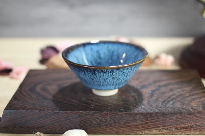【送禮好物】70ml 天目釉 斗笠茶杯 酒杯 鶯歌名家葉敏祥作