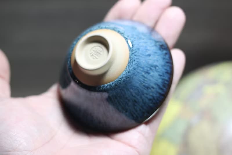 【送禮好物】70ml 天目釉 斗笠茶杯 酒杯 鶯歌名家葉敏祥作