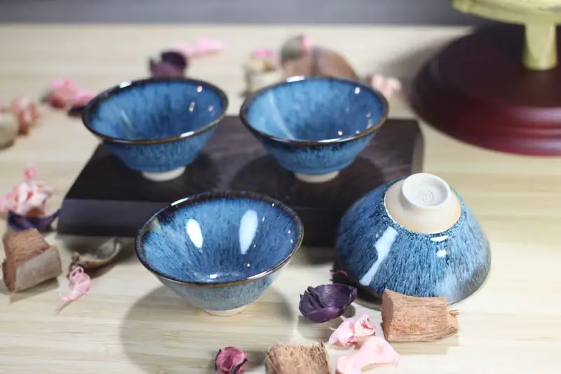 【送禮好物】70ml 天目釉 斗笠茶杯 酒杯 鶯歌名家葉敏祥作