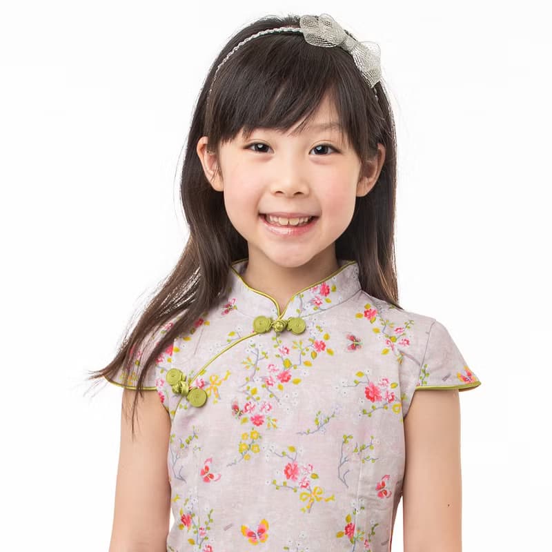 兒童旗袍 古風 四季款 蝶戀花蕊