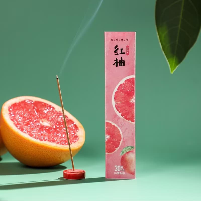 【白桃柚子】水果香線香 附香插│瑜咖冥想 新年交換抽獎生日禮物