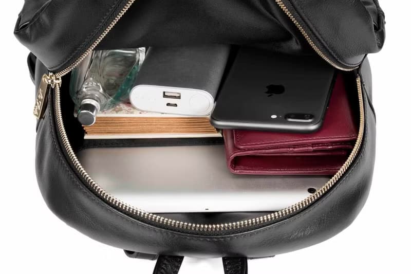 【情人節禮盒】簡約真皮後背包